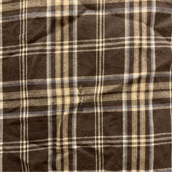 Carhartt Men’s Short Sleeve, Brown Plaid Shirt, size: XXL - Picture 4 of 5